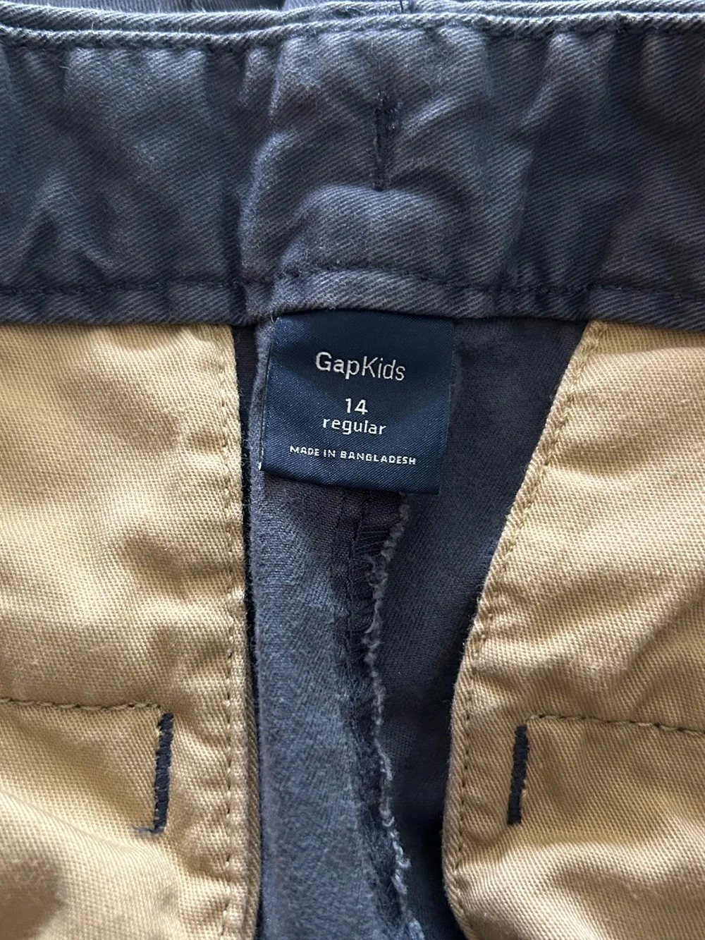 GAP KIDS Boys’ Dark Blue Cotton Chino Shorts